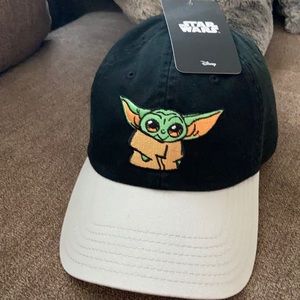 Black and grey baby yoda hat.